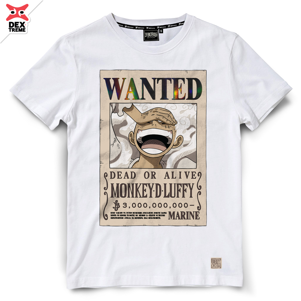 เสื้อวันพีซ One Piece Wanted Luffy