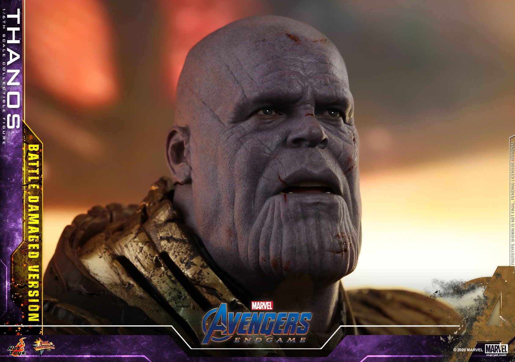 Hot Toys MMS564 Avengers: Endgame - Thanos (Battle Damaged Version)