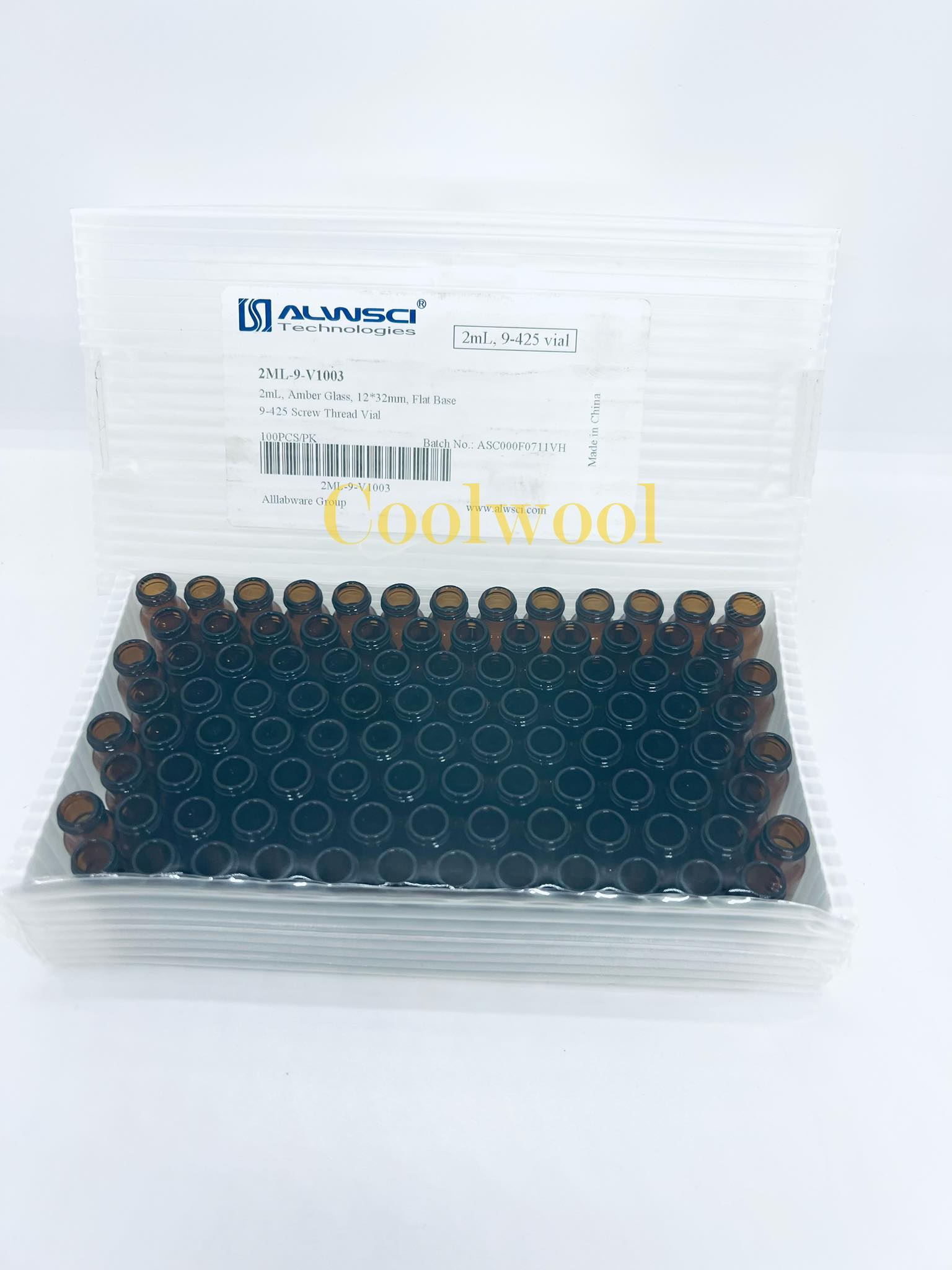 vial สีใส ฝาเกลียว ขนาด 2 ml -12x32mm(100ชิ้น/แพ็ค) 9-425 ไม่มีสเกล