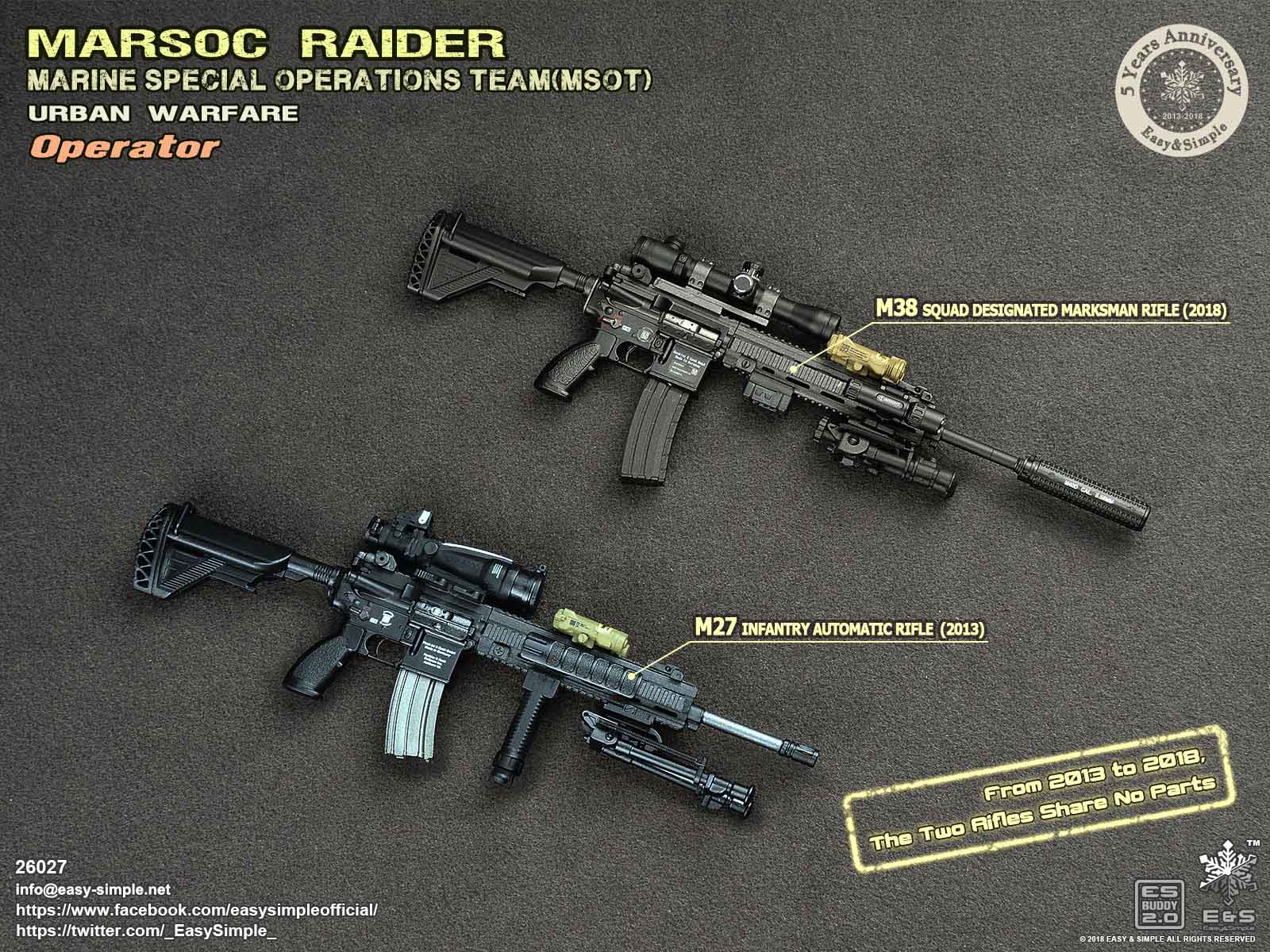 Easy&Simple 26027 MARSOC Raider Urban Warfare Operator (5 Years Anniversary)