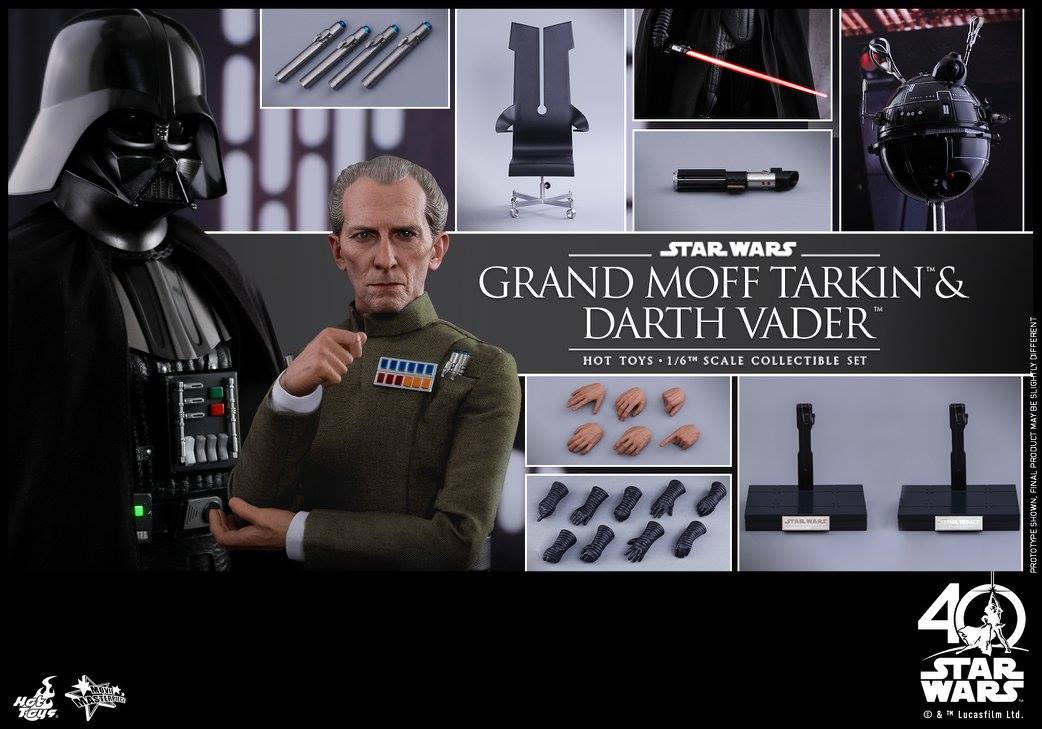 Hot Toys MMS434 STAR WARS: EPISODE IV A NEW HOPE - GRAND MOFF TARKIN & DARTH VADER