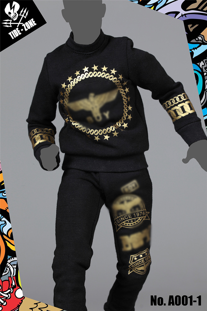 TIDE-ZONE A001 Street Fashion Black Outfits