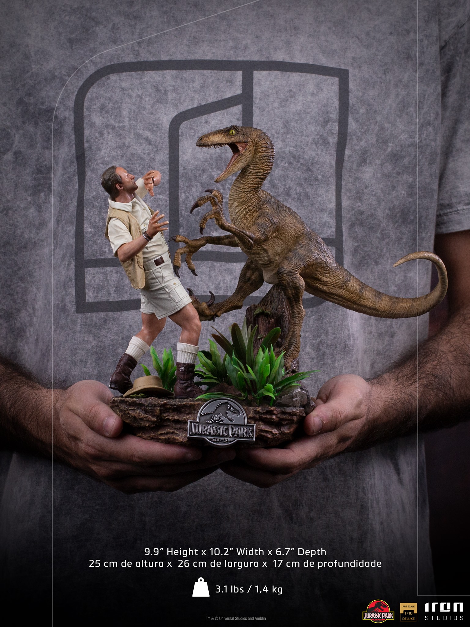 Iron Studios Deluxe Art Scale 1/10 Jurassic Park - Clever Girl