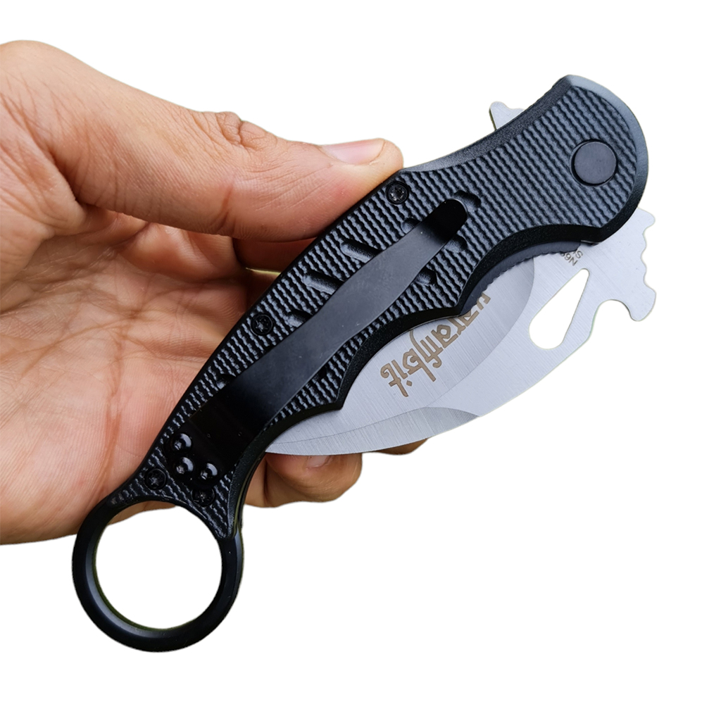 มีดพับ มีดคารัมบิต FOX KNIVES FX-478 Karambit Knives ใบมีดสีเงิน ขนาด 7.8 นิ้ว (19.7 ซม.)