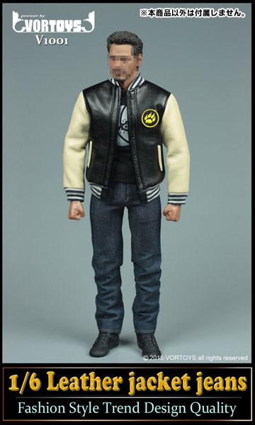 VORTOYS V1001A 1/6 Leather jacket jeans