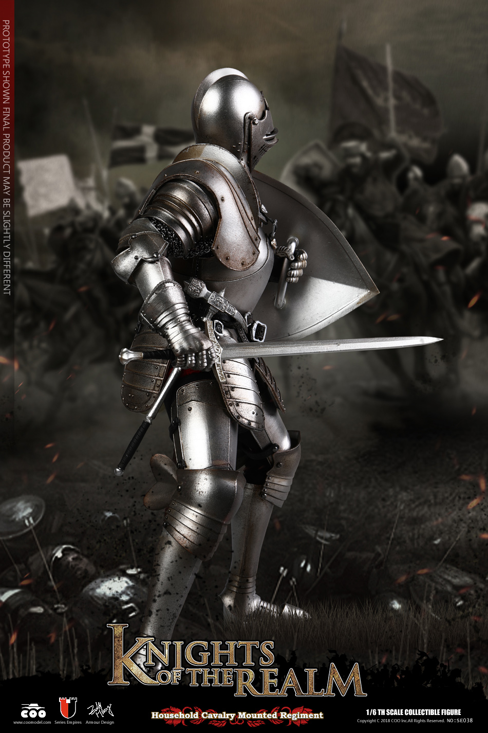 COOMODEL SE036 SE037 DIE-CAST ALLOY 1/6 SERIES OF EMPIRES - KNIGHTS OF THE REALM