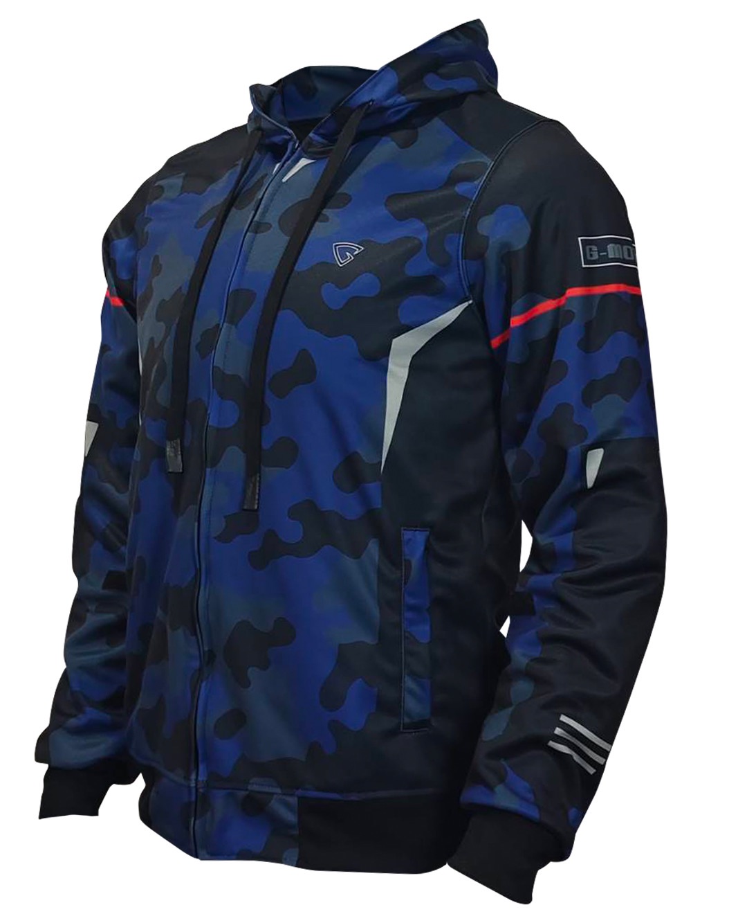 NEW !! เสื้อการ์ด G-MOTO รุ่น CAMO RIDER พร้อมการ์ดป้องกัน 5 จุด สีกรม