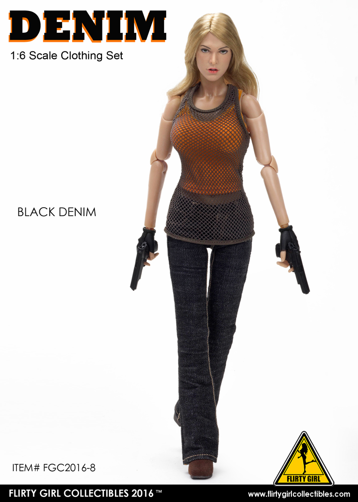 Flirty Girl Collectibles - FGC2016-8,9,10 Denim Fashion Clothing set