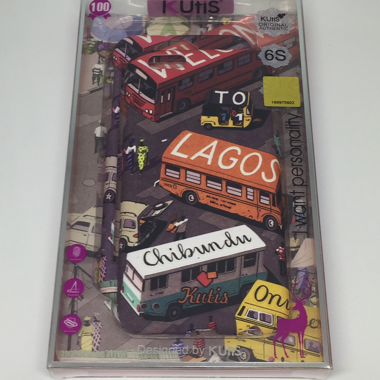 เคสคูทิส(Kutis)ไอโฟน6,6S(ลายรถบัสLagos)มาใหม่