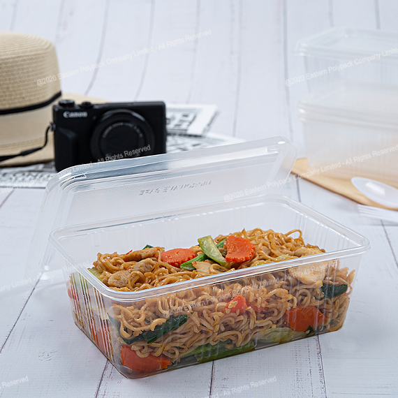 กล่องข้าวเหลี่ยม EPP ลายเส้น