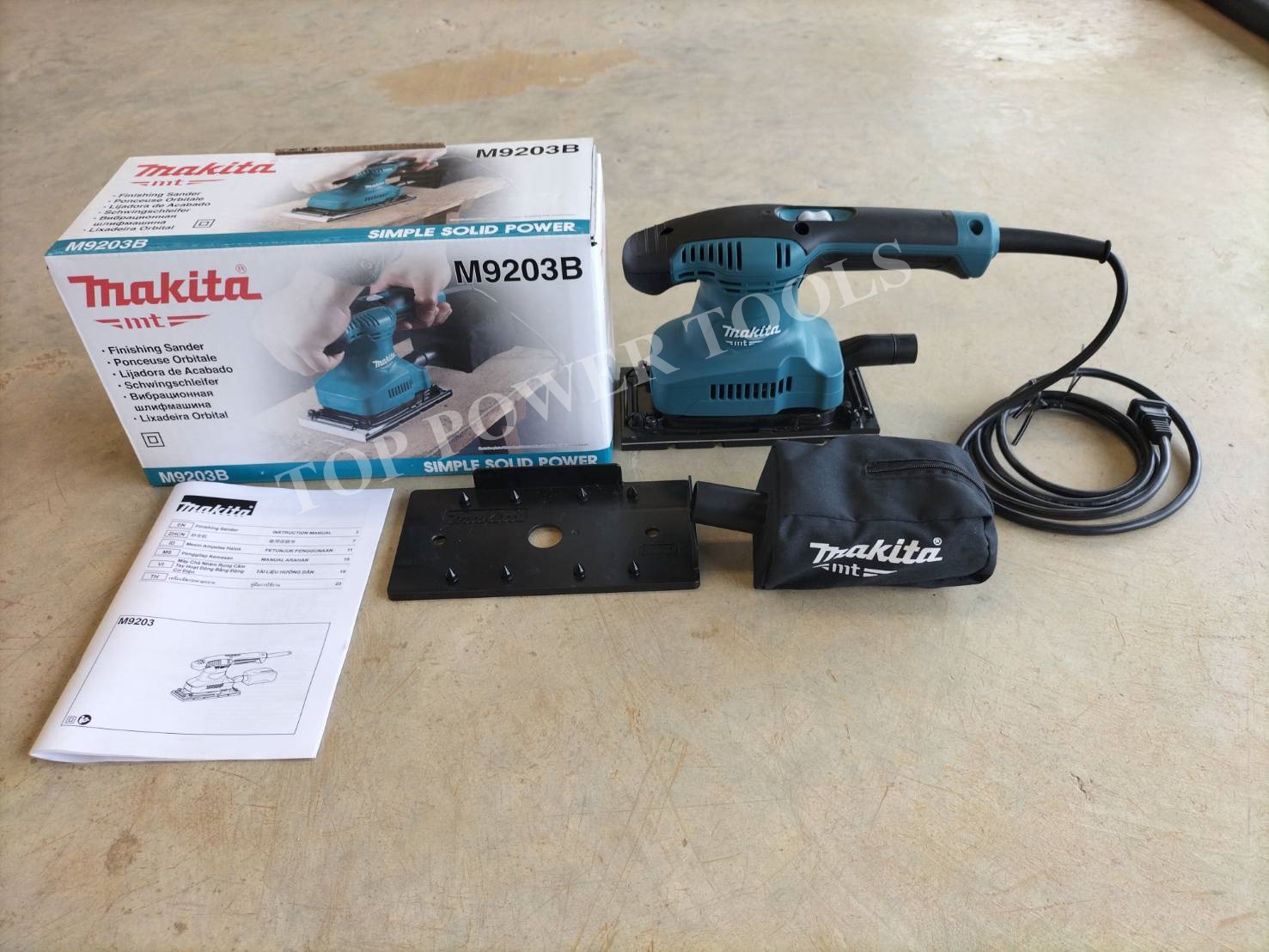 เครื่องขัดกระดาษทราย สั่นเหลี่ยม M9203B MAKITA