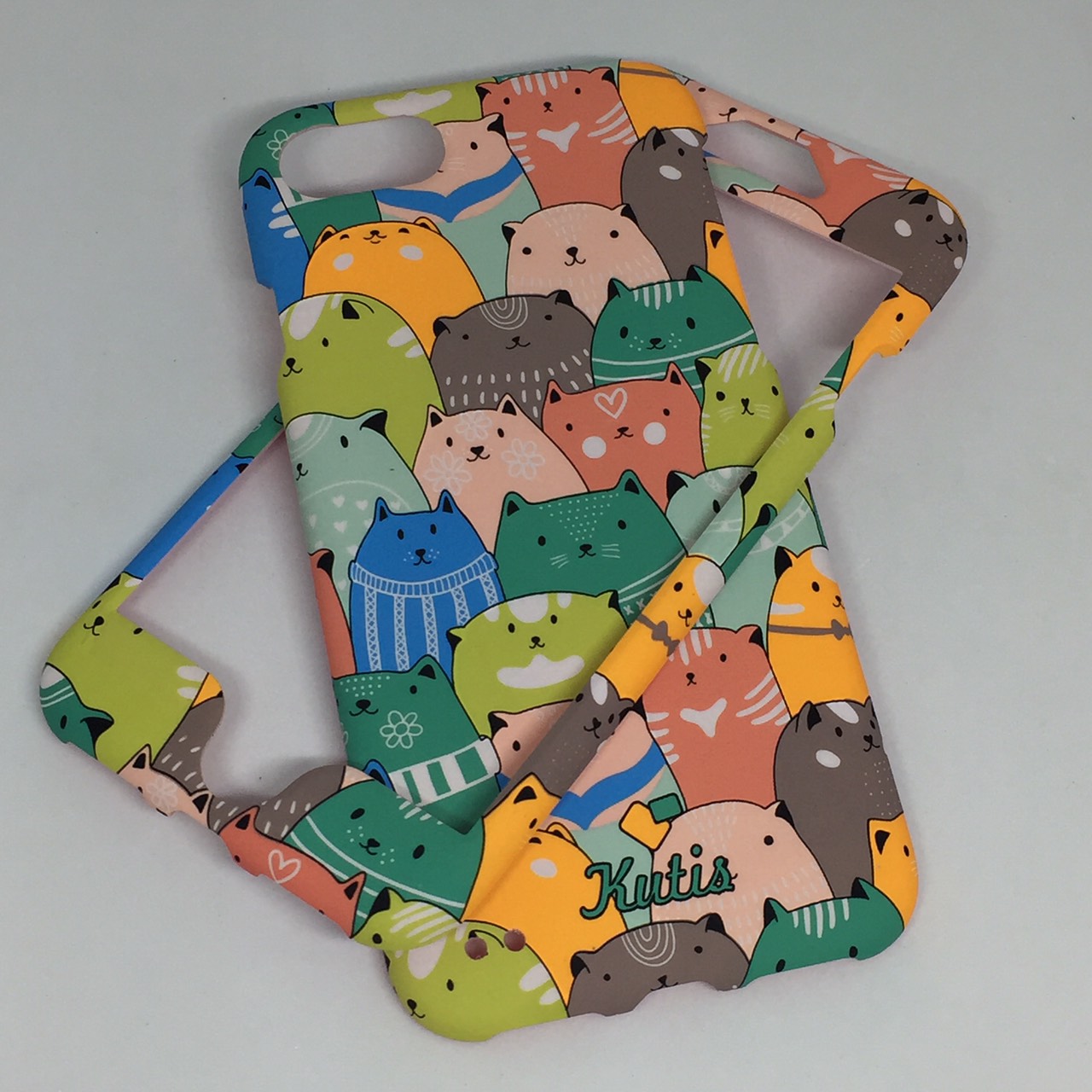 เคสคูทิส(Kutis)เคสไอโฟน7,8,SEปี2020(ลายแมวอ้วน)มาใหม่ เคสประกบหน้า-หลัง เคสเรืองแสง เคสลายวินเทจ ร้านSuperhero Klongthom