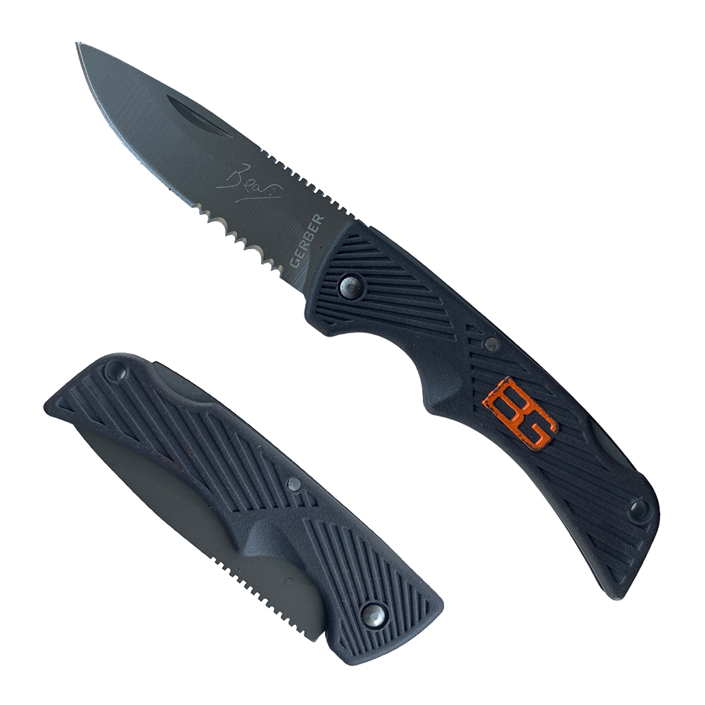 มีดพับ Gerber Bear Grylls Compact Scout Lockback ขนาด 5.9 นิ้ว (15 ซม.)