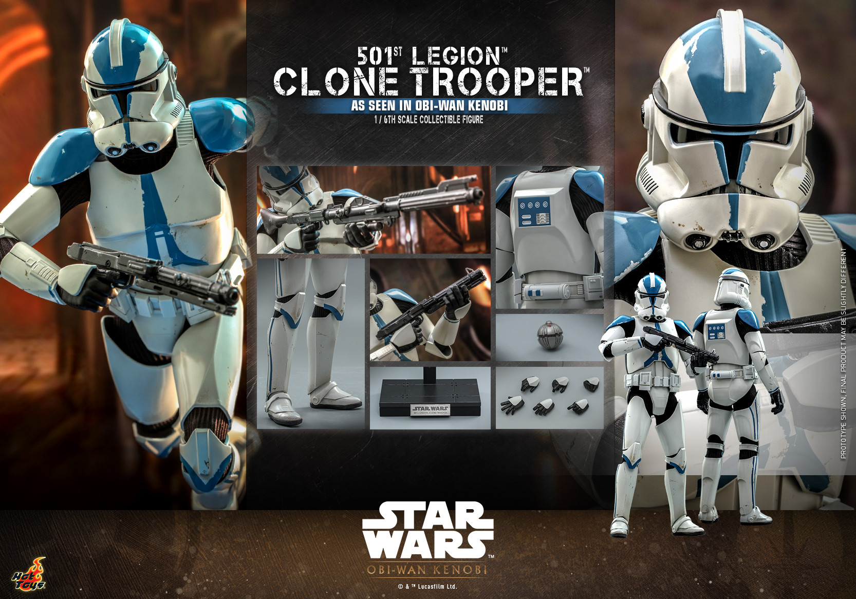 Hot Toys TMS092 1/6 Star Wars: The Clone Wars™ - 501st Legion™ Clone Trooper™