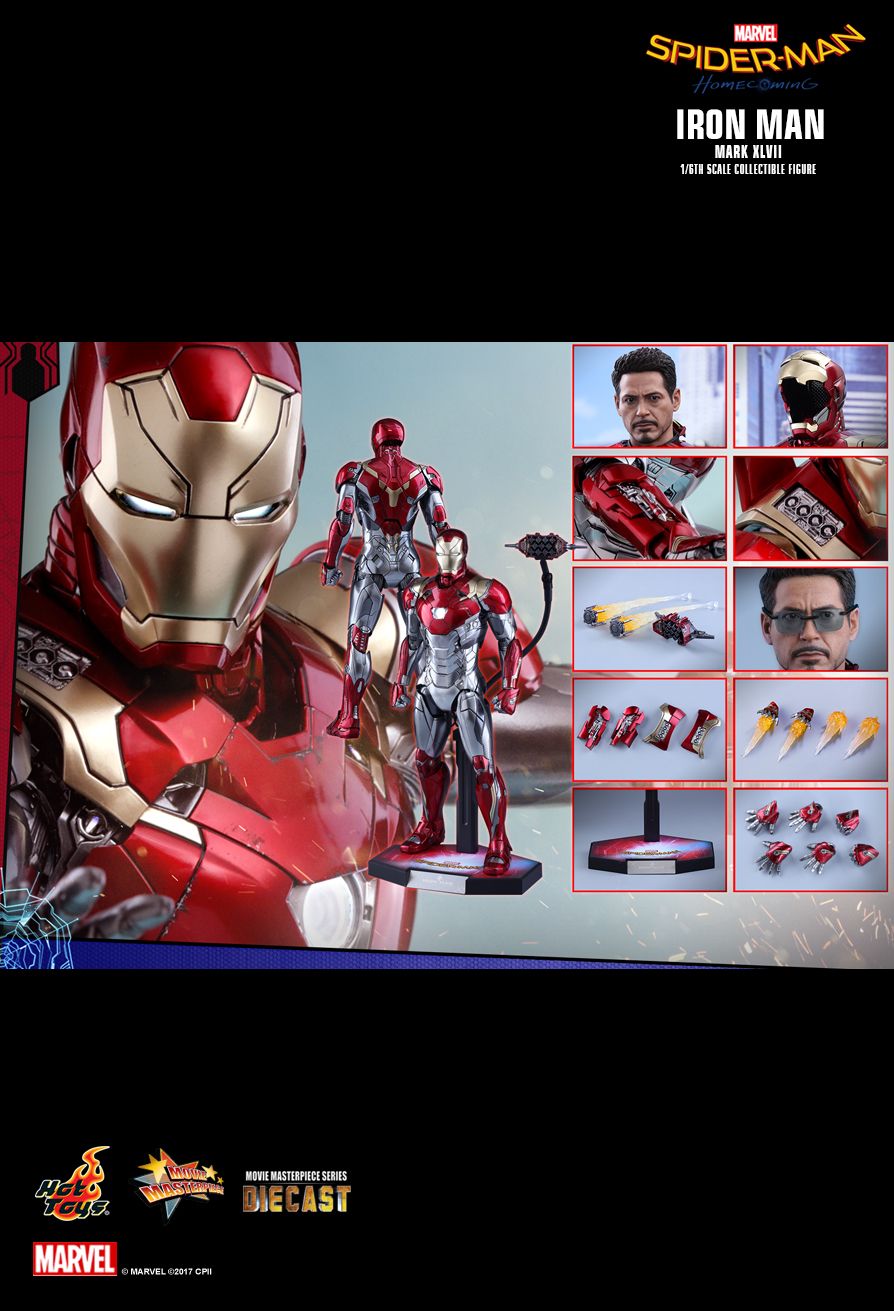 Hot Toys MMS427D19 Spider-Man: Homecoming - Iron Man Mark XLVII