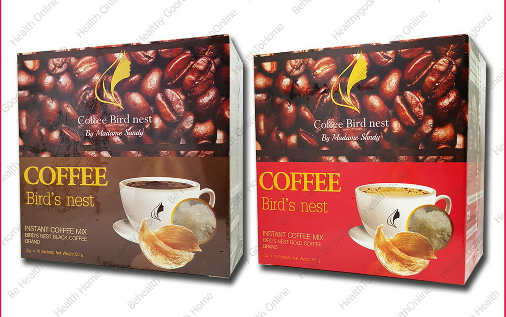 กาแฟ ผสม รังนก ตรา รังนก คอฟฟี่ Coffee Bird Nest Instant Coffee Mix madame sandy กาแฟรังนก