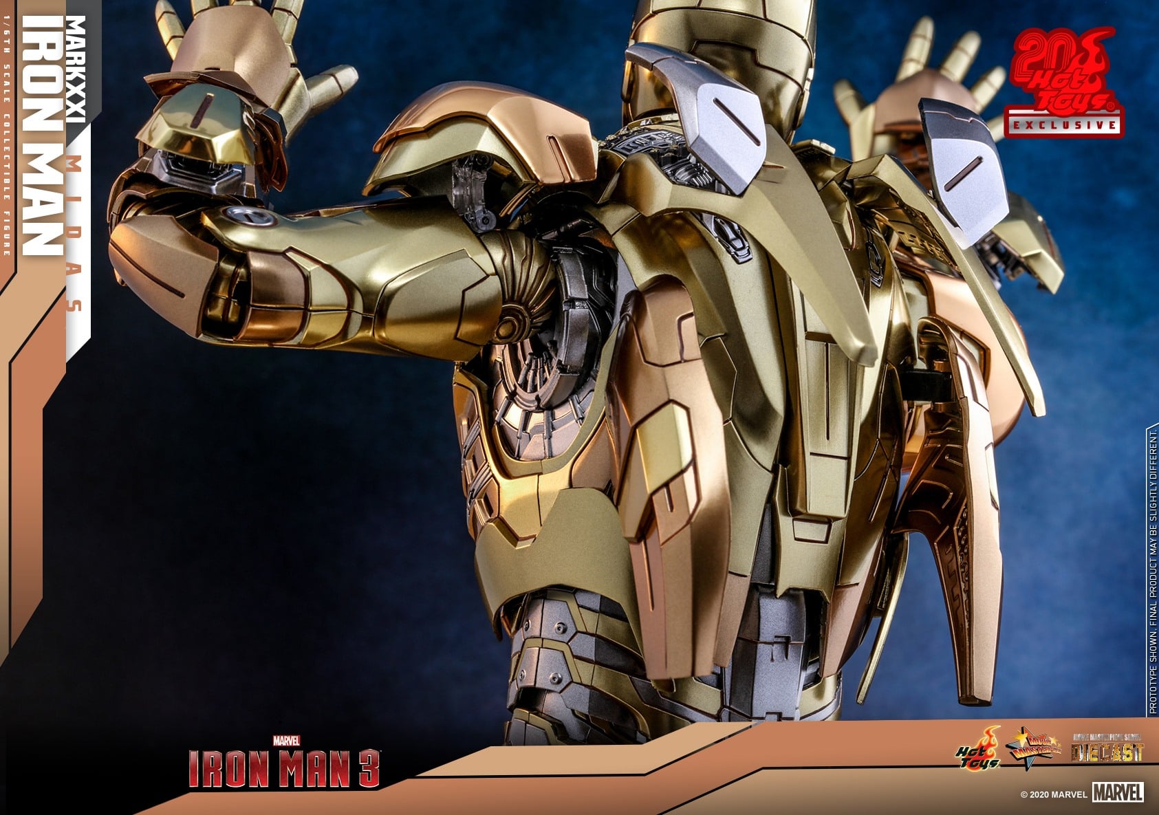 Hot Toys MMS586D36 Iron Man 3 - Iron Man Mark XXI (Midas) [Exclusive]