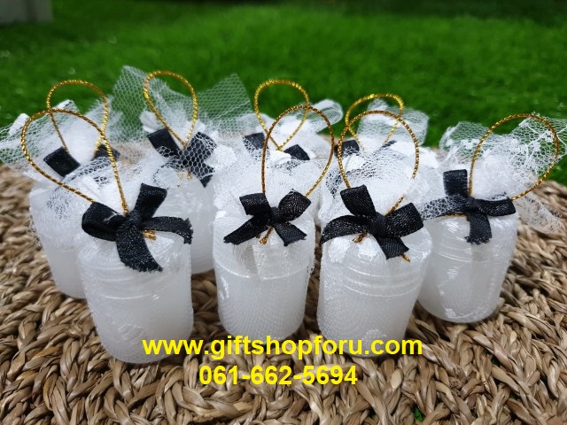 ของชำร่วยงานศพ พิมเสนน้ำห่อผ้าลูกไม้