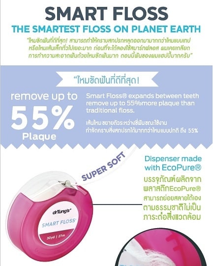 DR.TUNG'S (ดอกเตอร์ทังค์) Smart Floss ไหมขัดฟัน