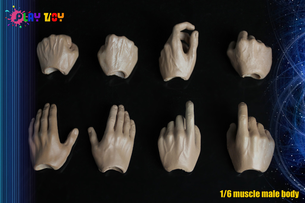 PLAY TOY MB001, MB002 1/6 Muscle male body with 2 joints on the arms