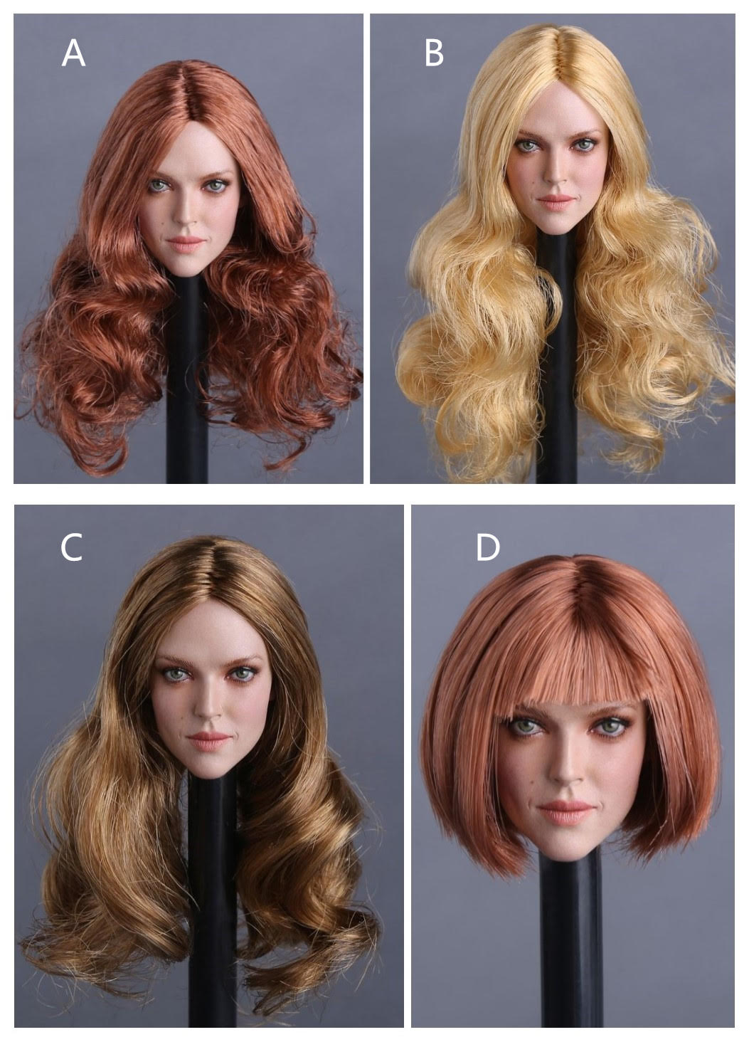 GACTOYS GC009 European and American Female Headsculpt