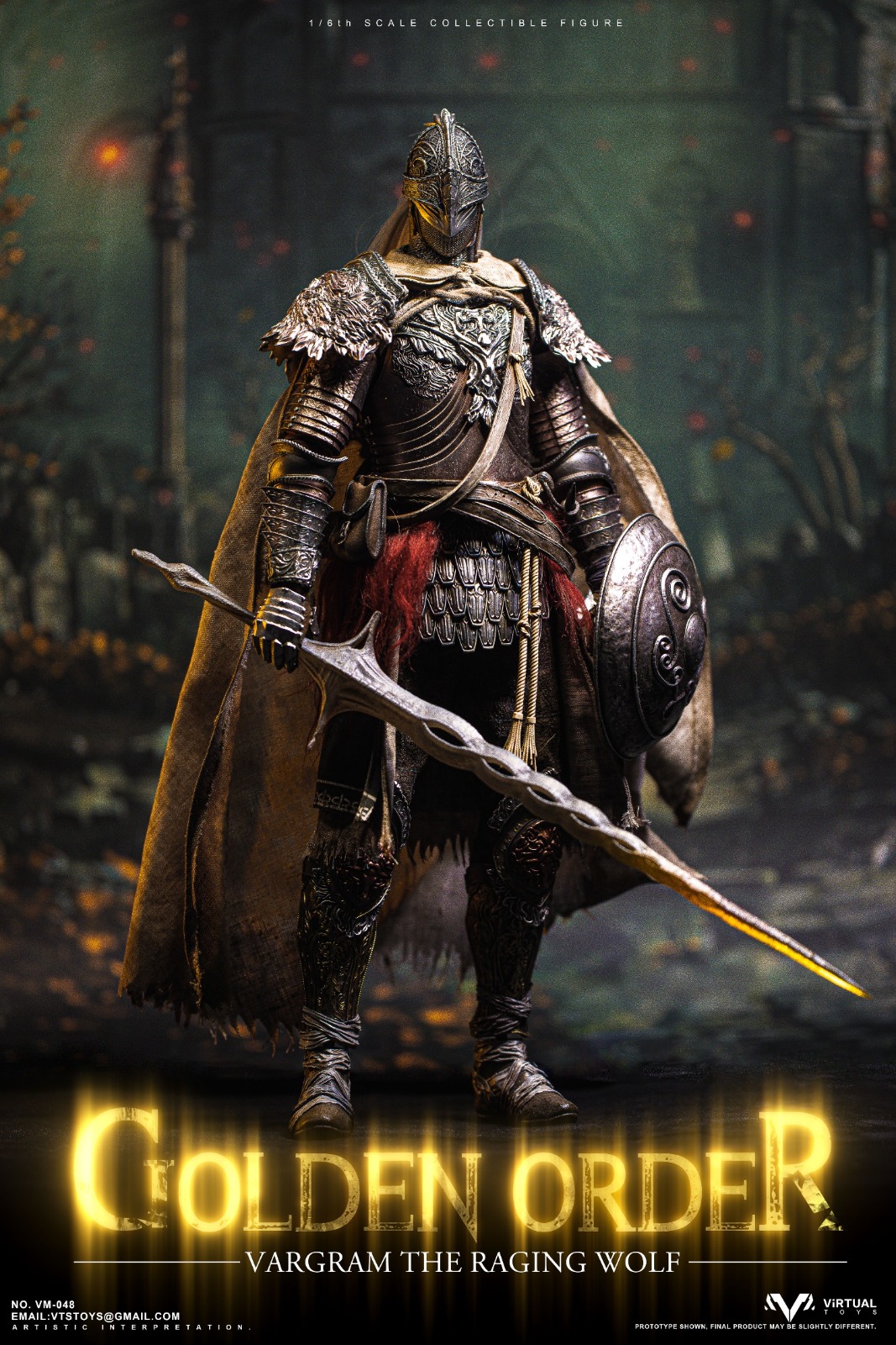 VTS TOYS VM-048A 1/6 GOLDEN ORDER - VARGARM THE RAGING WOLF (Normal Edition)