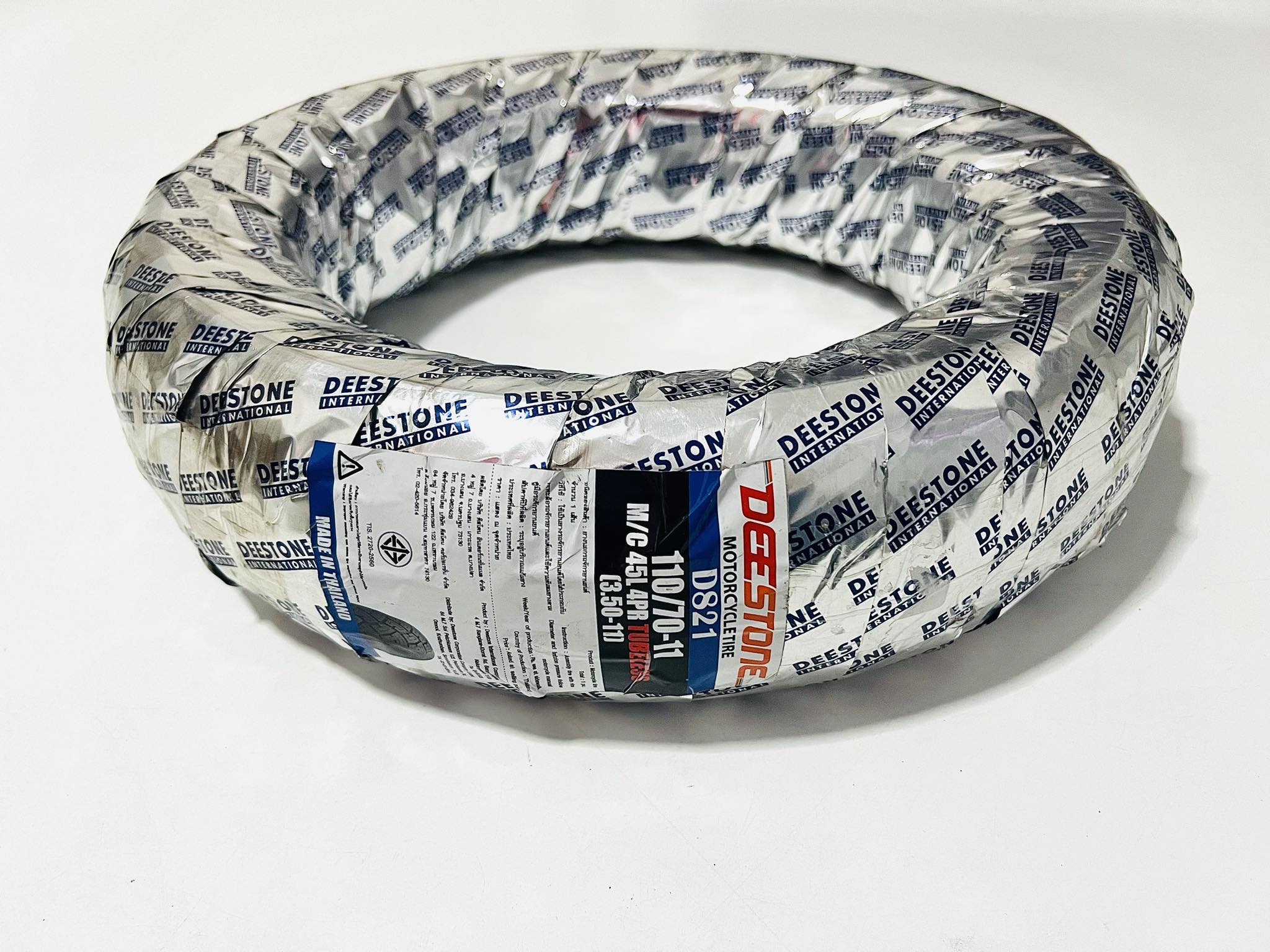 ยางนอกมอเตอร์ไซด์เวสป้า 110/70-11(Vespa) D821 C