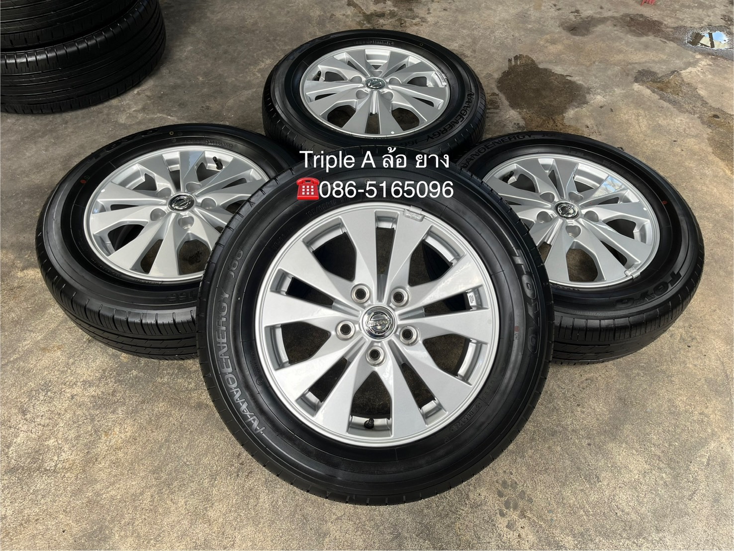 ✨ล้อแม็กพร้อมยางป้ายแดง✨5รู114 Nissan Serena รุ่นใหม่ล่าสุด ขอบ 15💖ใหม่กริ๊บ💖
