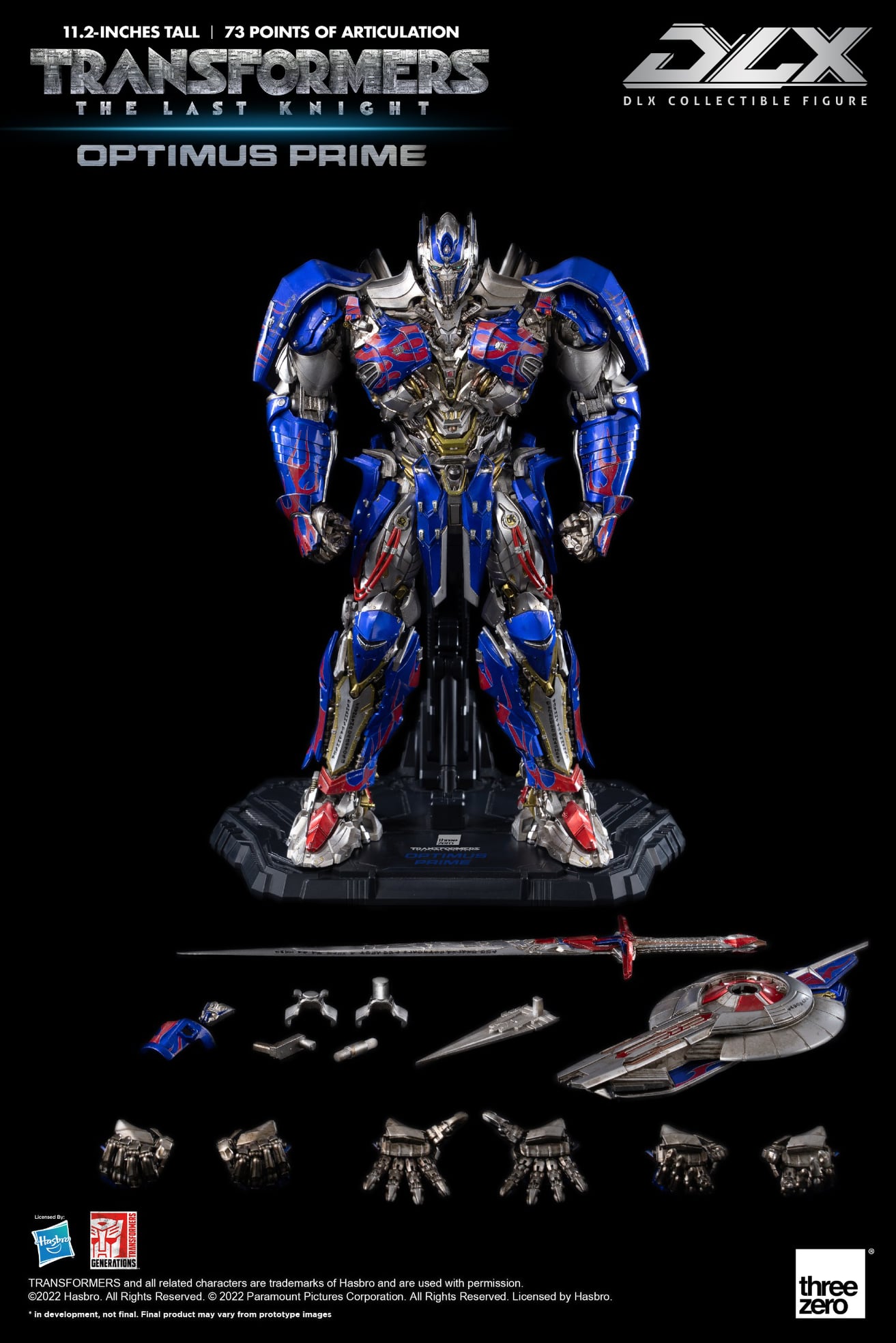 Threezero 3Z04570W0 DLX Transformers: The Last Knight - Optimus Prime
