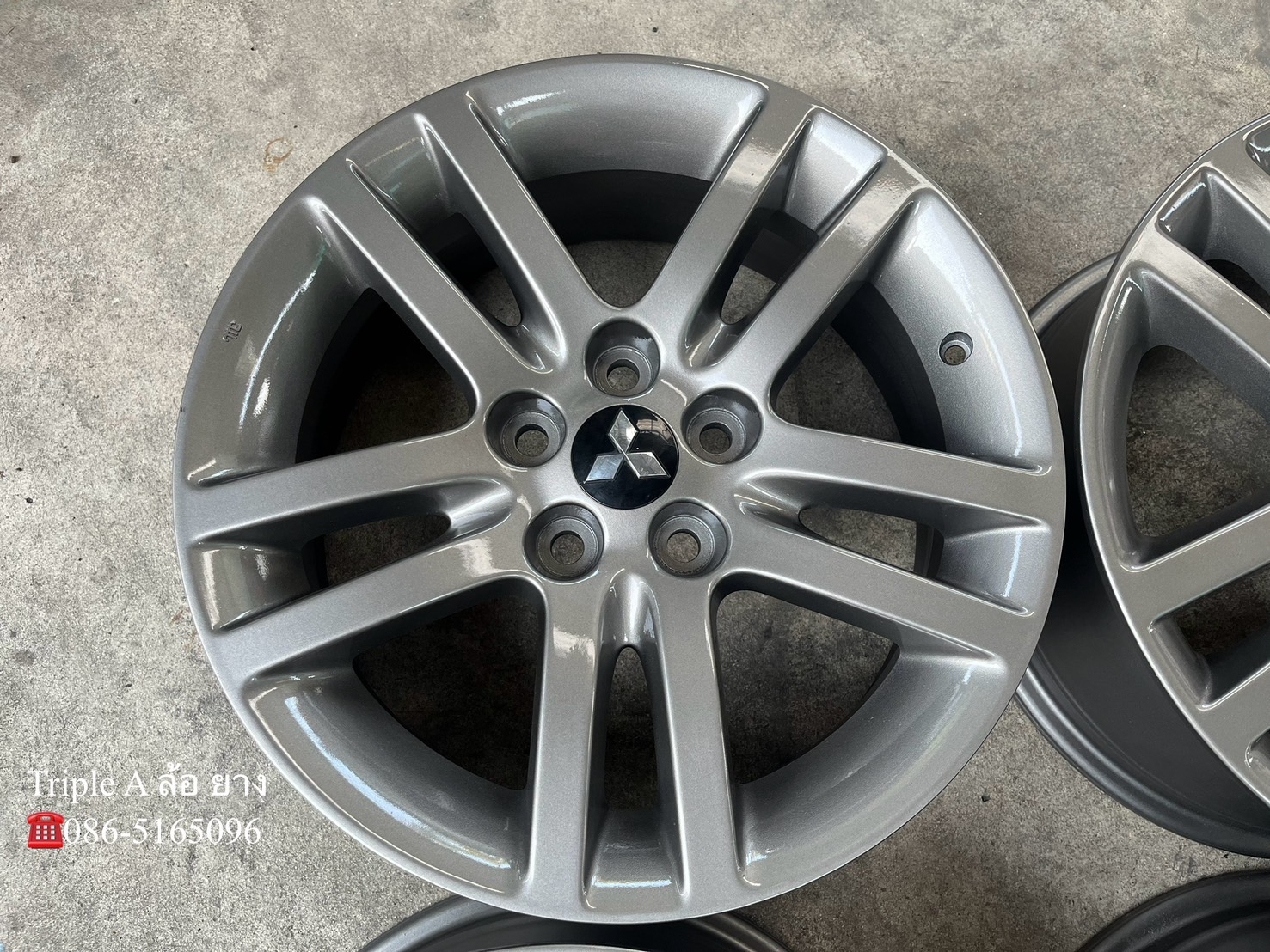 ✨ล้อแม็ก 5รู114✨Mitsu Spacewagon ขอบ 17 สีเทา💖สวยกริ๊บ💖