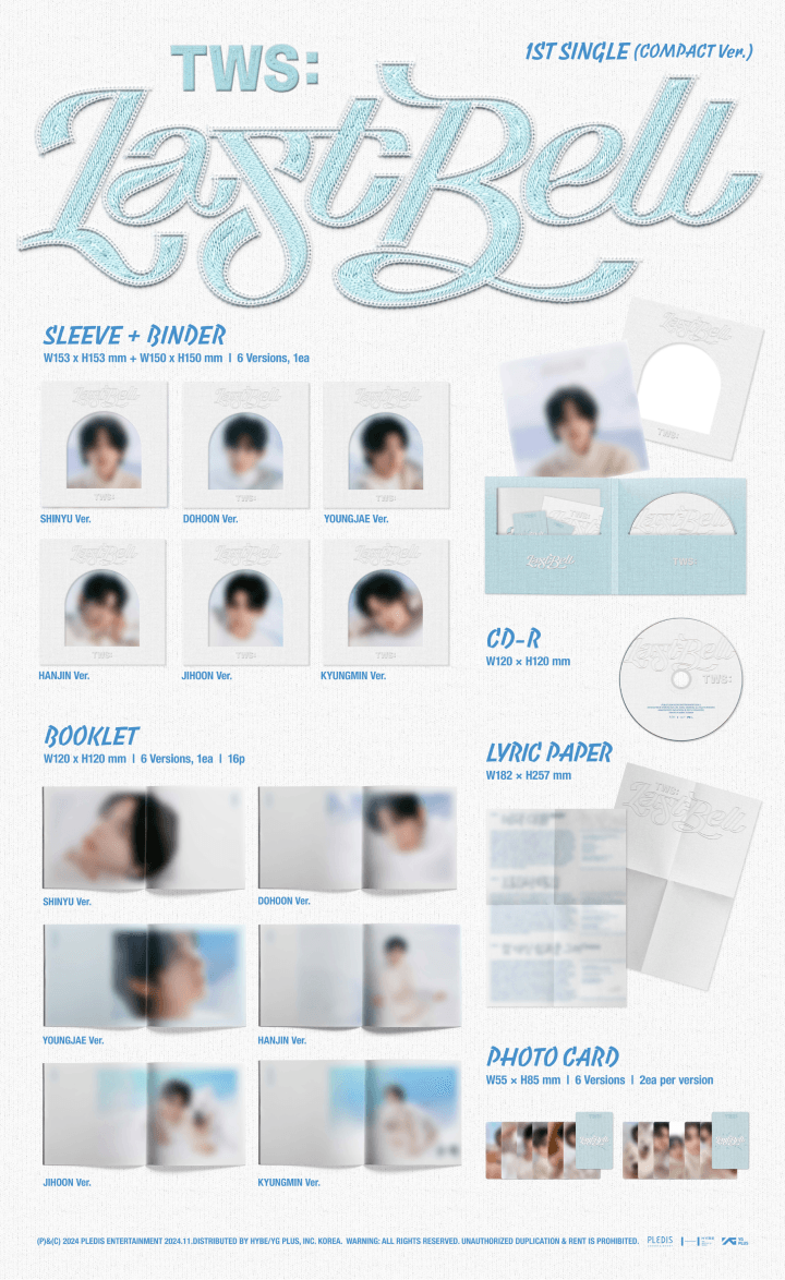 [PRE] *ไม่มีของแถม* TWS 1st Single 'Last Bell'