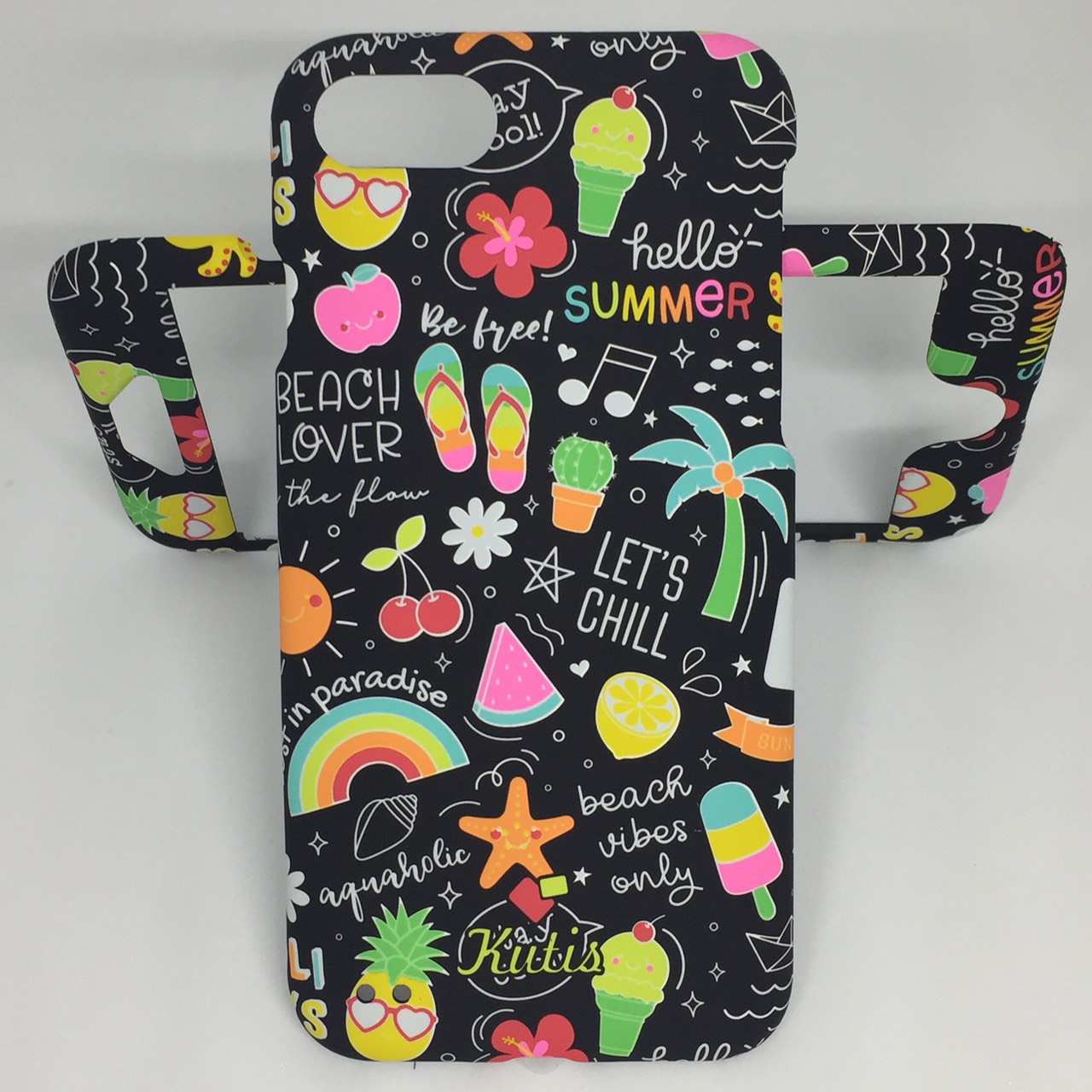 เคสคูทิส(Kutis) ไอโฟน7,8(ลายHello Summer)มาใหม่ เคสประกบหน้า-หลัง เคสเรืองแสง เคสลายวินเทจ ร้านSuperhero Klongthom