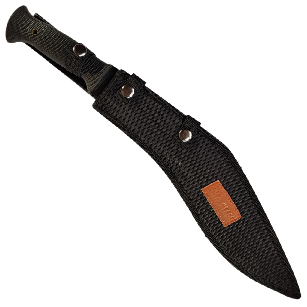 มีดพก มีดกุรข่า มีดเดินป่า มีดใบตาย Cold Steel Conqueror Kukri ขนาด 17.5 นิ้ว (44 ซม.) สีดำ พร้อมซองผ้าไนล่อนใส่มีด