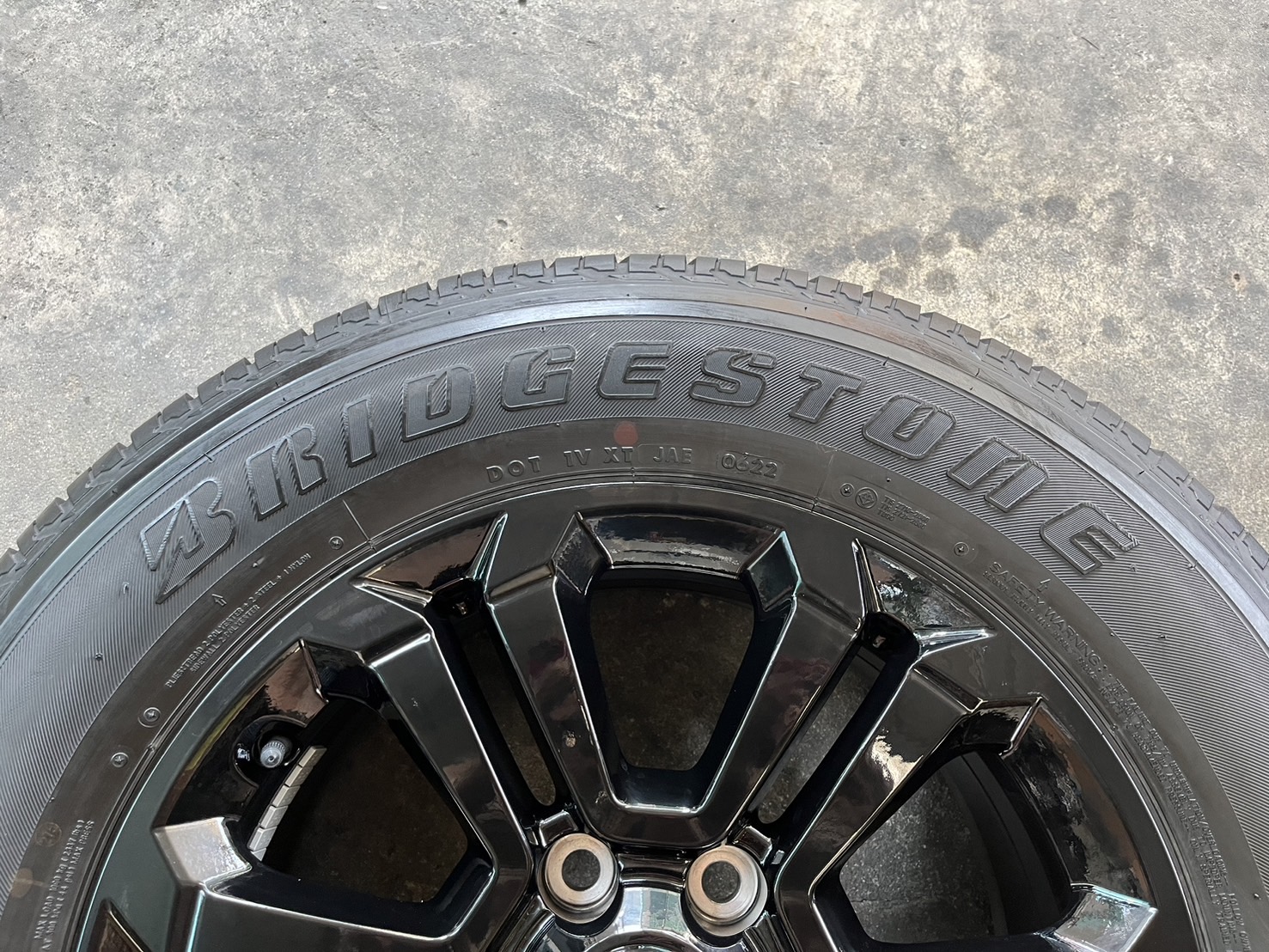 ✨ล้อแม็ก✨Mitsu Triton Athlete ขอบ 18 สีดำแท้💯พร้อมยาง 265-60-18 Bridgestone💥ปี 22💥