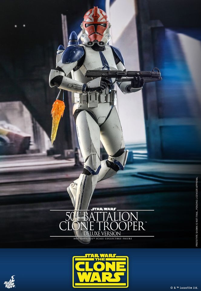 Hot Toys TMS023 1/6 Star Wars: The Clone Wars™ - 501st Battalion Clone Trooper™ (Deluxe Version)
