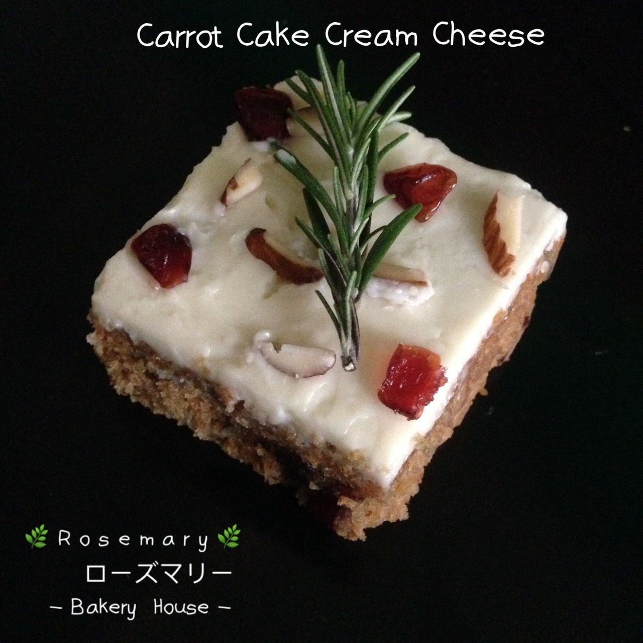 🥕แครอทเค้กครีมชีส🥕🧀 (Carrot Cake Creamcheese) (ชิ้นเล็ก) Size : 4.5 x 8.5 cm.