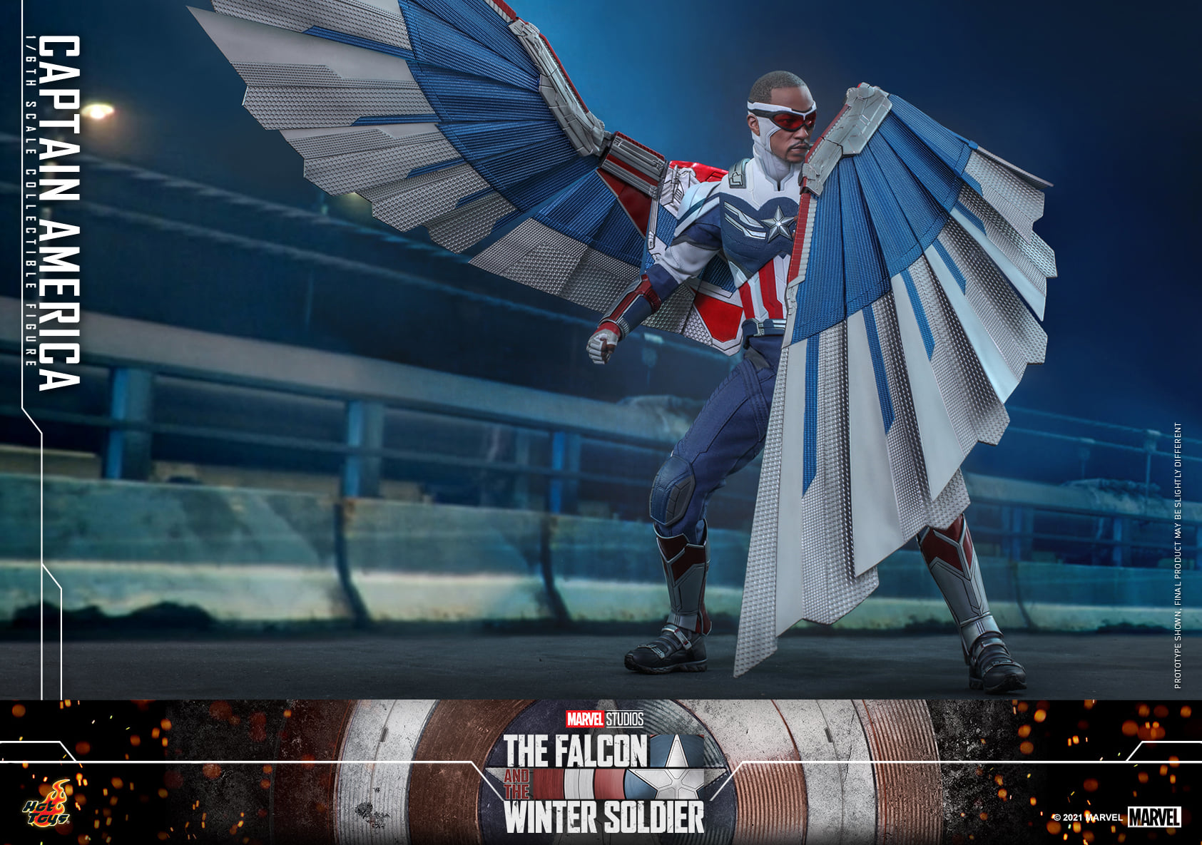 Hot Toys TMS040 1/6 The Falcon and the Winter Soldier - Captain America