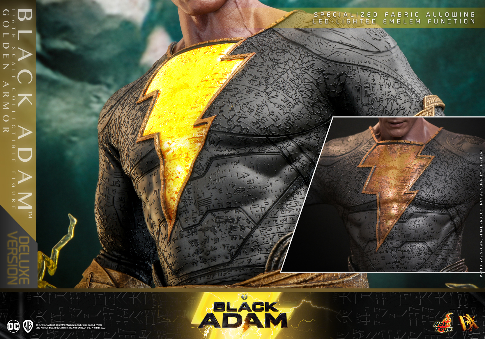 Hot Toys DX31 1/6 Black Adam - Black Adam [Golden Armor] (Deluxe Version)