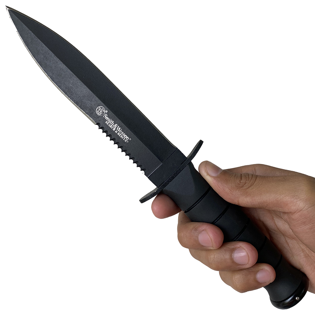 มีดใบตาย Smith&Wesson CKSUR1 ขนาด 10.5 นิ้ว (26.5 ซม.) พร้อมหินลับมีดและซองใส่มีด