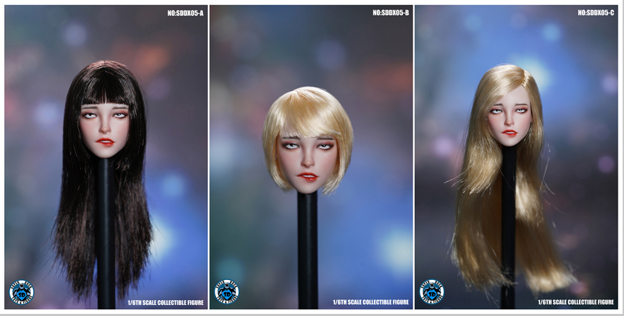 SUPER DUCK SDDX05 1/6 Eye-Moving Female Headsculpt