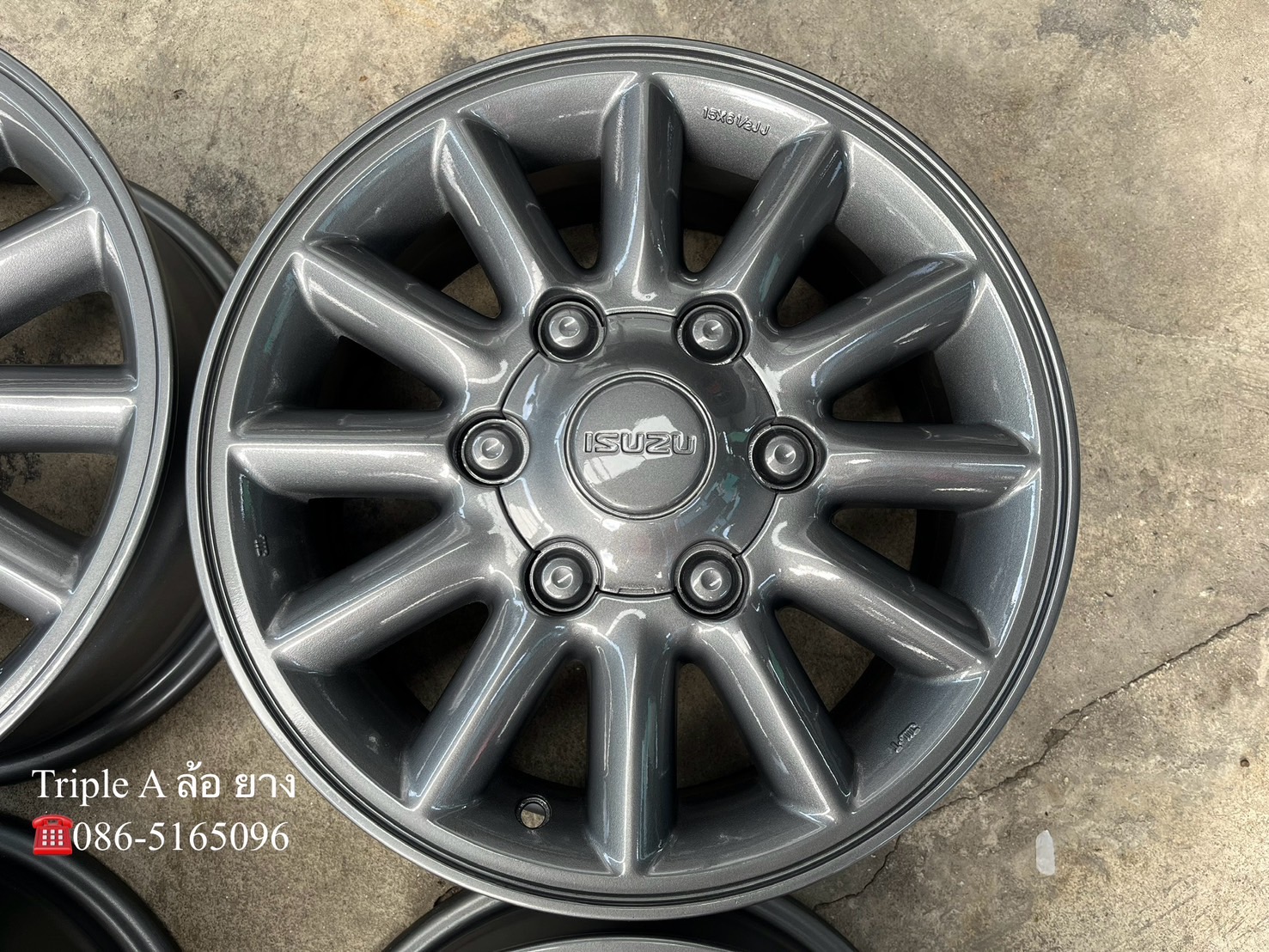 ✨ล้อแม็ก✨6รู139✨ISUZU D-Max ขอบ 15 สีเทากัน💖สวยกริ๊บ💖