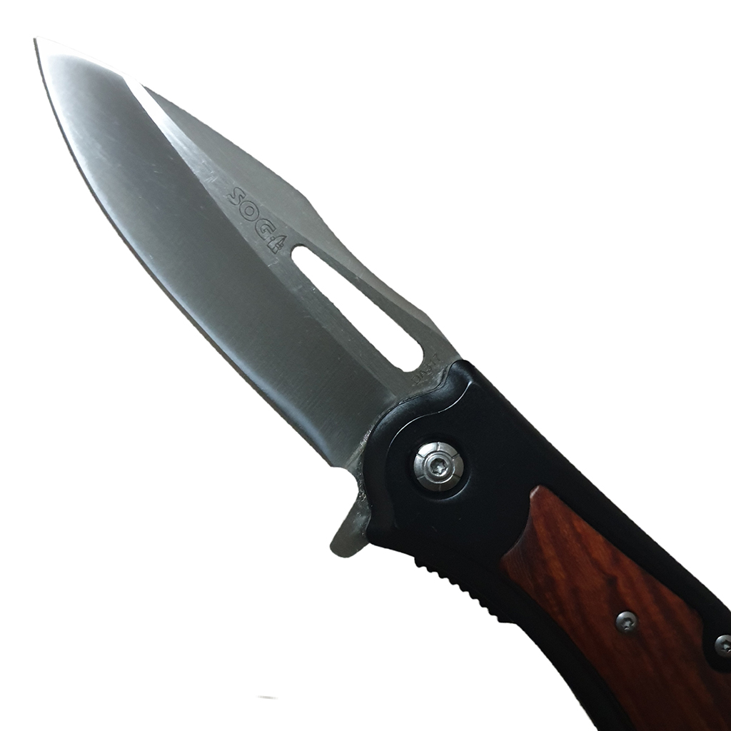 มีดพับ SOG DA317 ขนาด 7.9 นิ้ว (20 ซม.) ด้ามลายไม้