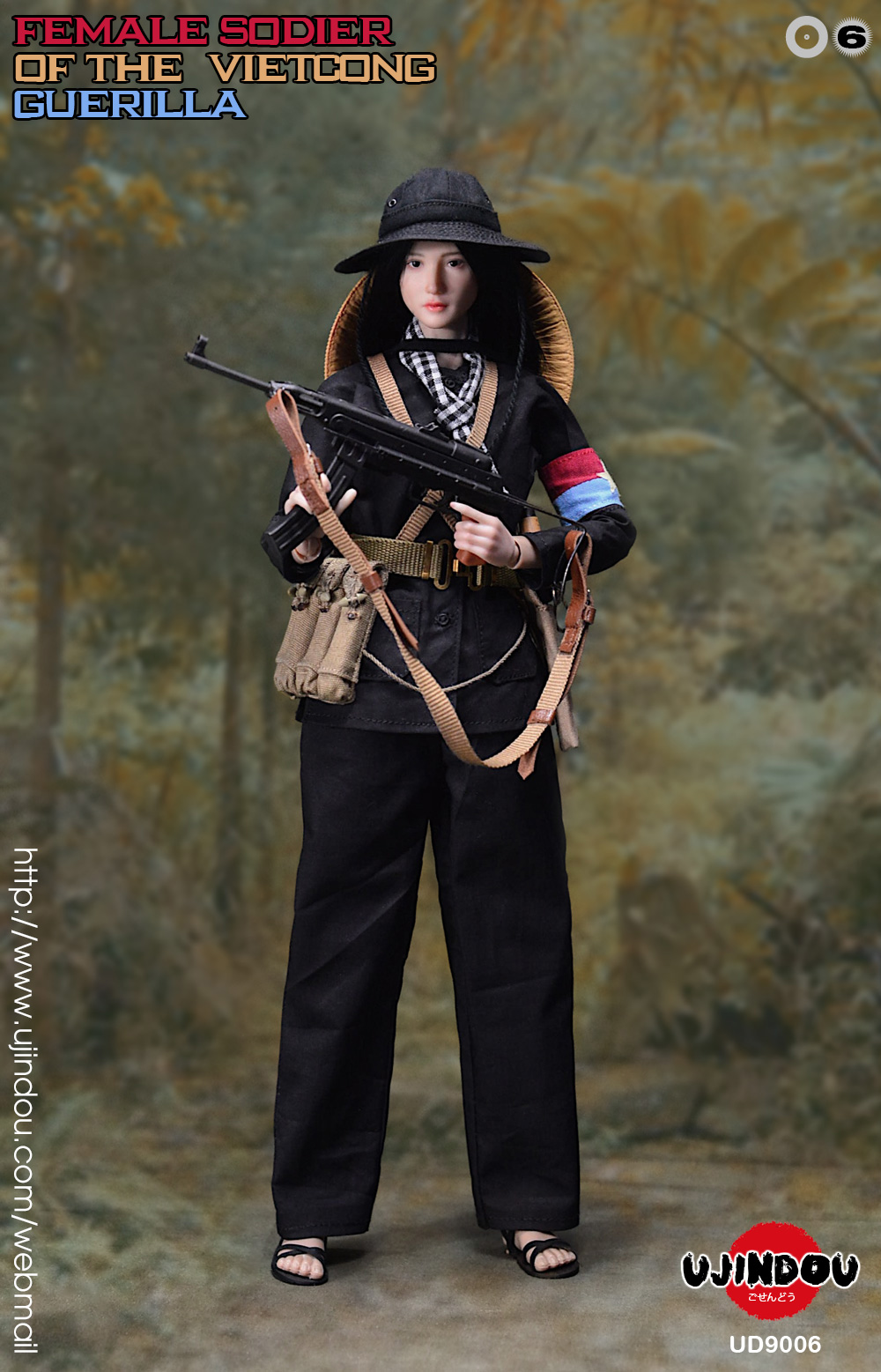 UJINDOU UD9006 1/6 FEMALE SOLDIER OF THE VIETCONG - GUERILLA