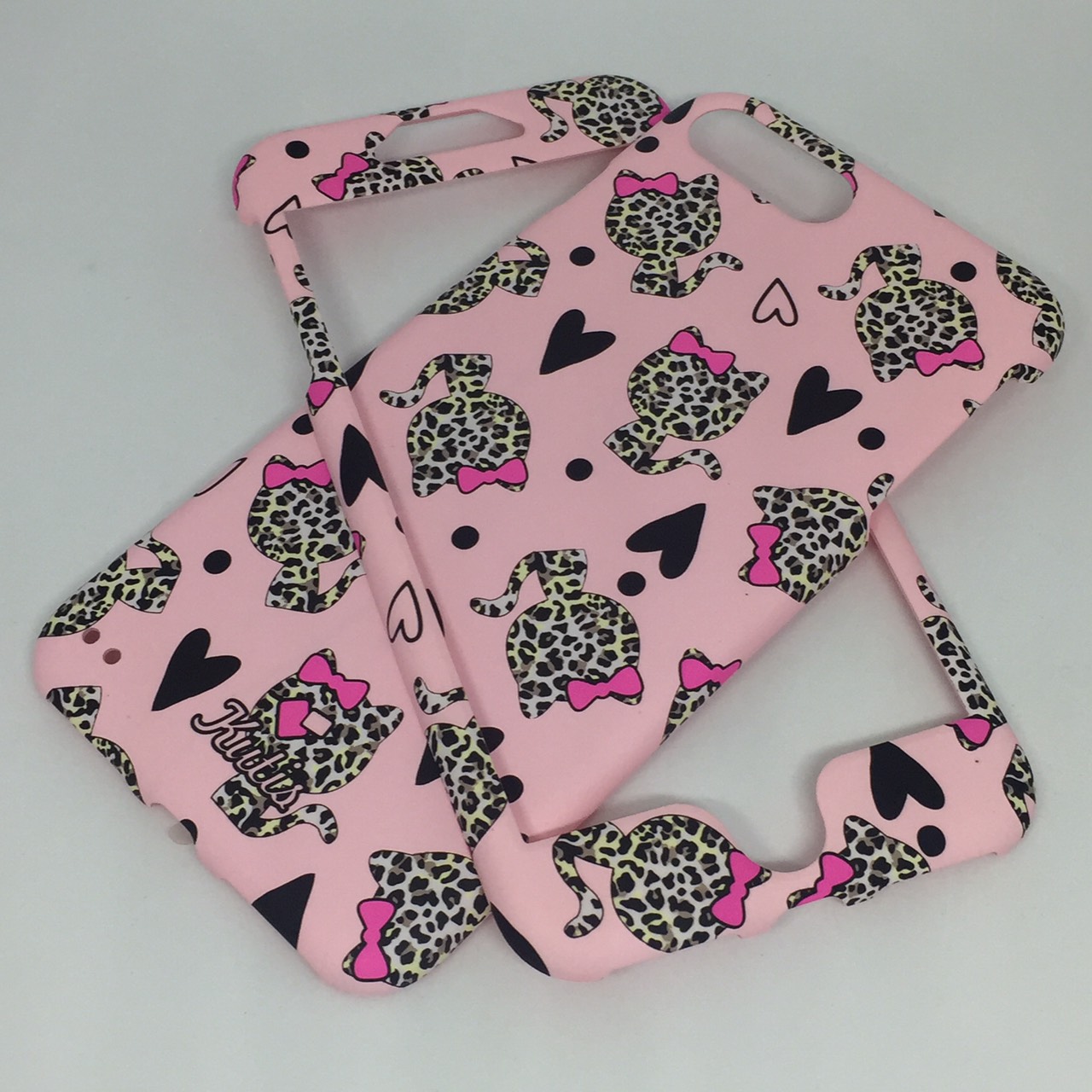 เคสคูทิส(Kutis)เคสไอโฟน7พลัส,8พลัส(ลายแมวลายเสือสีชมพูnew)มาใหม่ เคสประกบหน้า-หลัง เคสเรืองแสง เคสลายวินเทจ ร้านSuperhero Klongthom