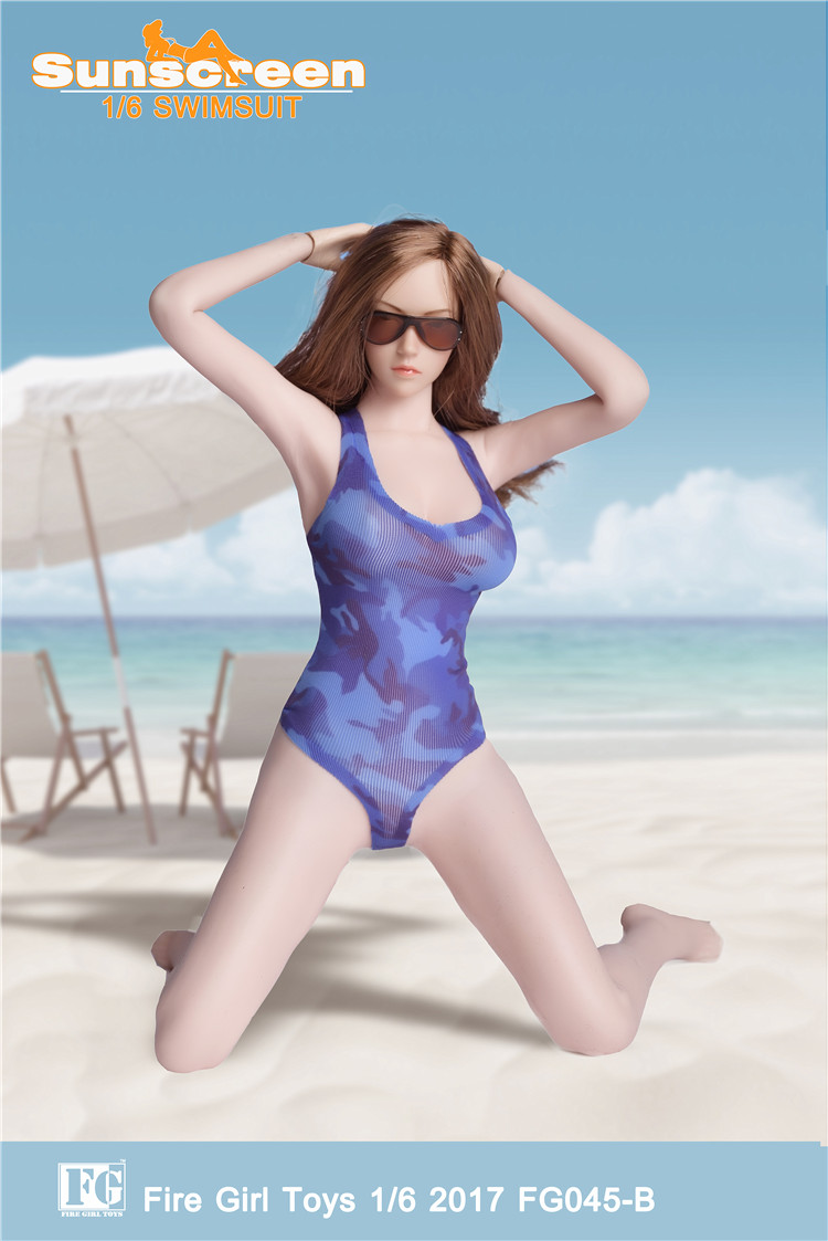 Fire Girl Toys FG045 Camouflage Swimwear Sunset Set