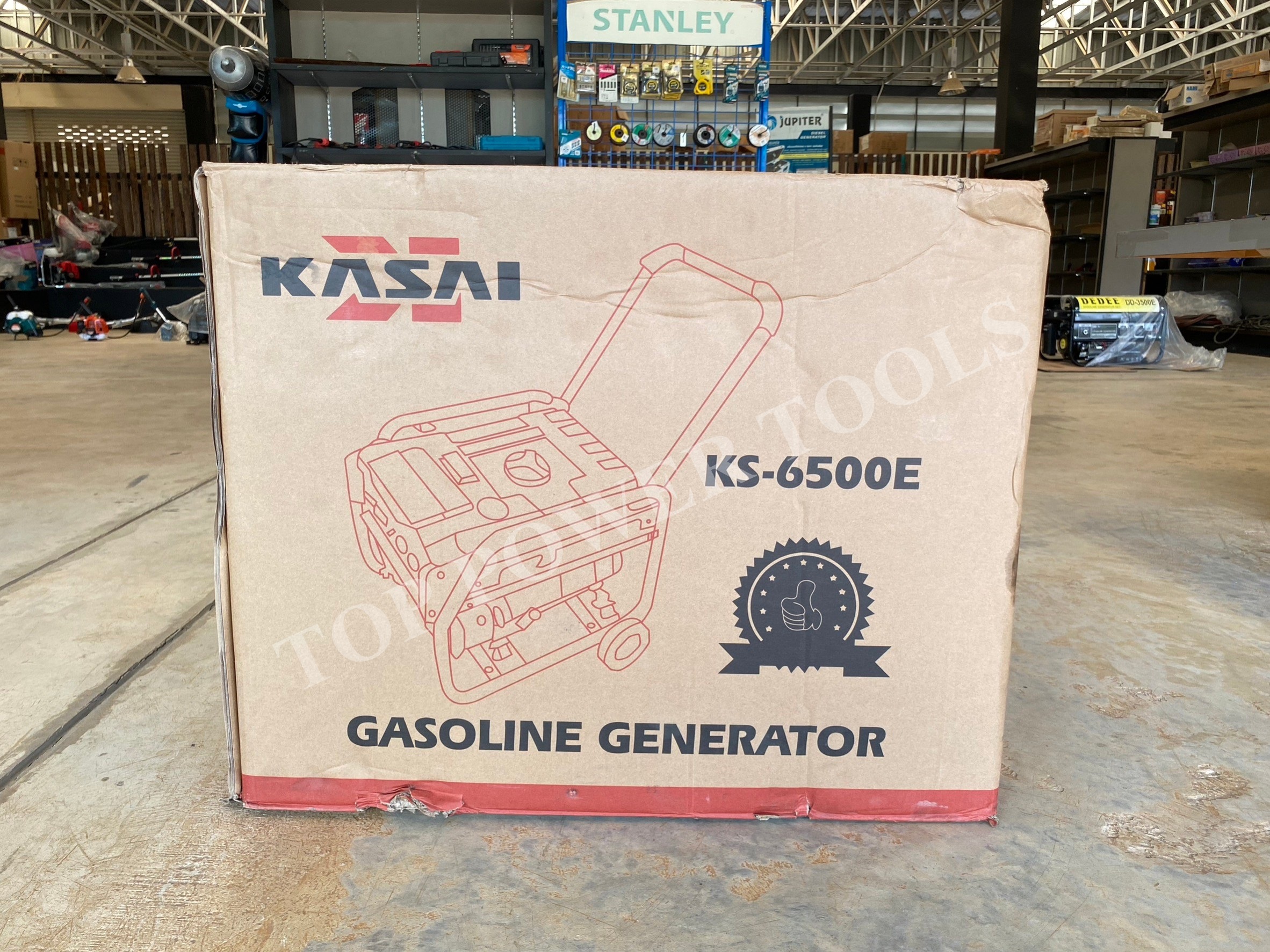 เครื่องปั่นไฟเบนซิน 7KW KS-6500E 13HP KASAI (สตาร์ทกุญแจ)