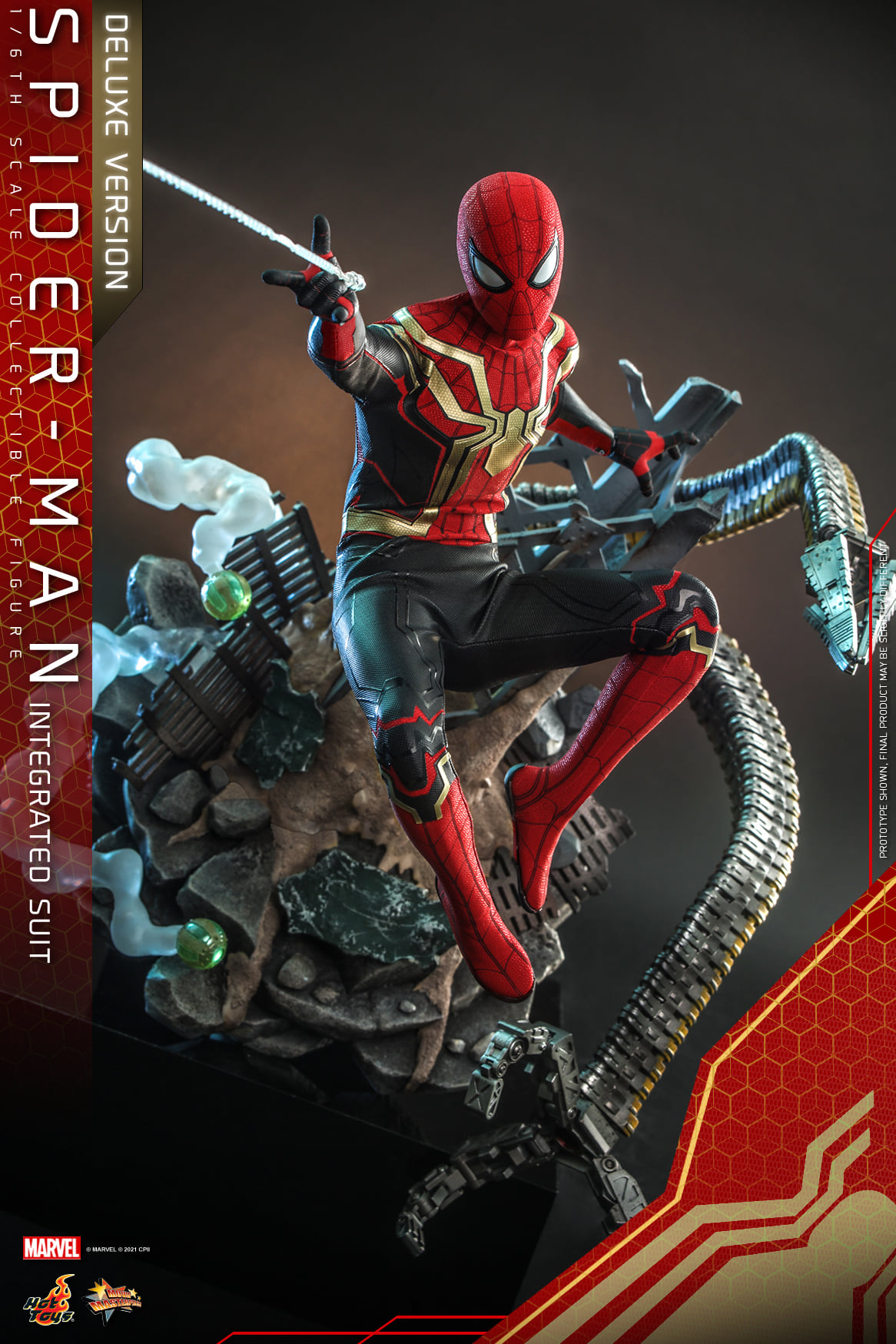 Hot Toys MMS624 1/6 Spider-Man: No Way Home - Spider-Man Integrated Suit (Deluxe Version)