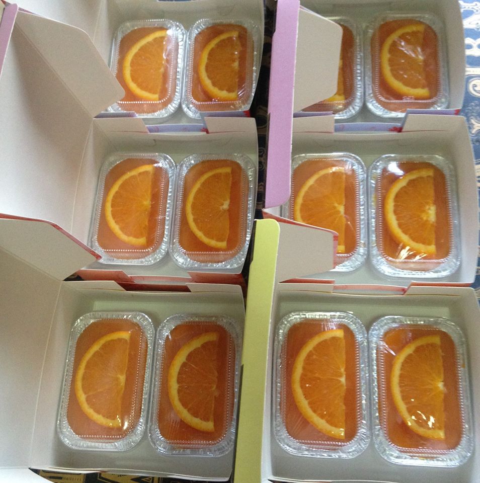 🍊 เค้กส้มแมนดาริน🍊 (แบบใส่กล่องฟรอย์) Mandarine Orange Cake (ราคาต่อชิ้น)