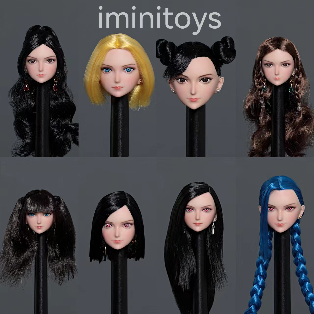 Iminitoys M013 1/6 Anime Beautiful Girl COS Headsculpt