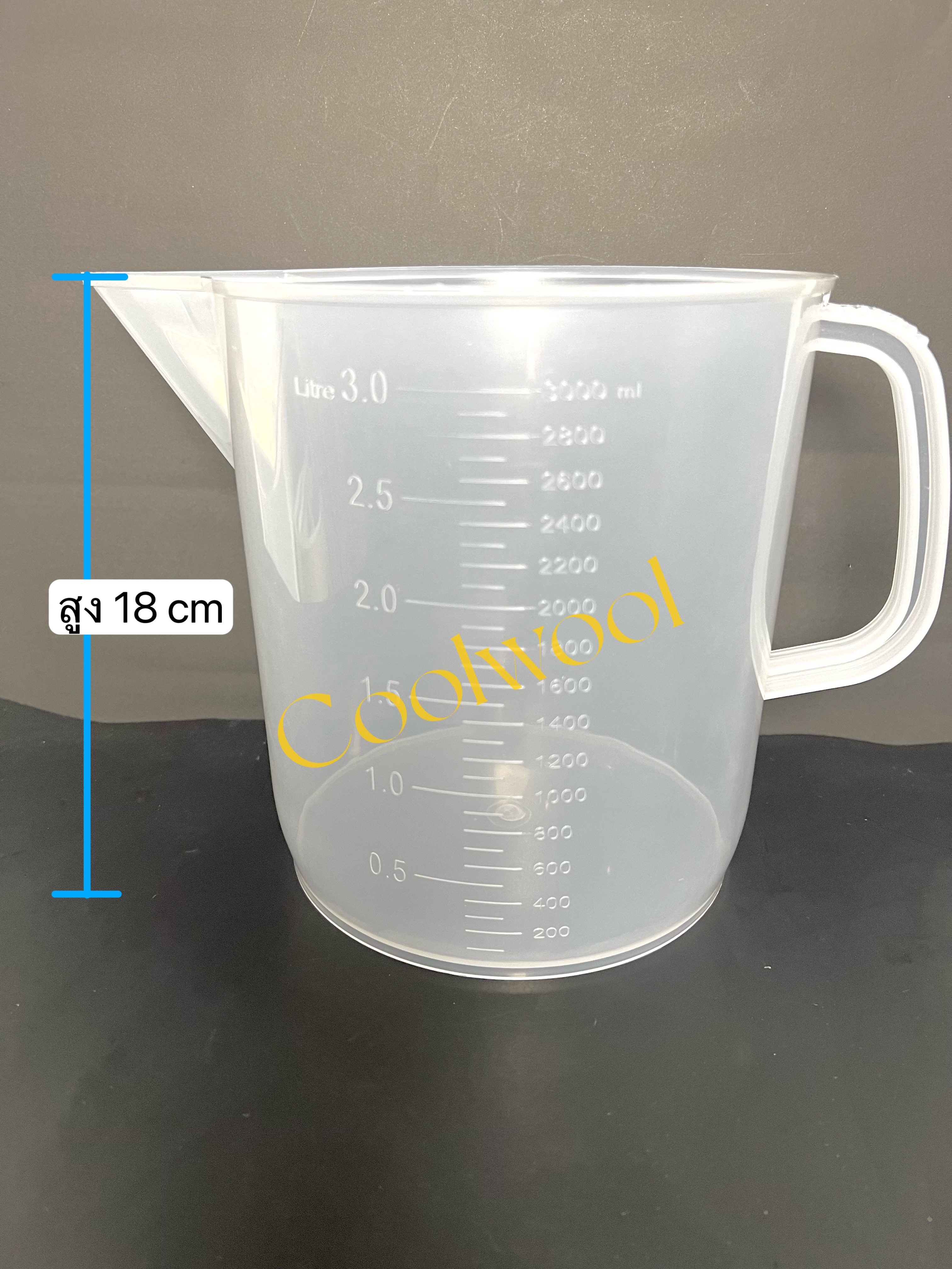 BEAKER PLASTIC, PP บีกเกอรฺ์พลาสติก